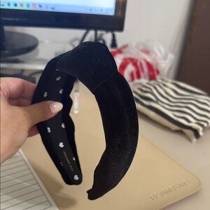 Lele Sadoughi Black Velvet Headband